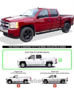 SUPERSEDED W2W Running Boards 5 Fit 01-13 Silverado Sierra Crew Cab 5.6ft Bed