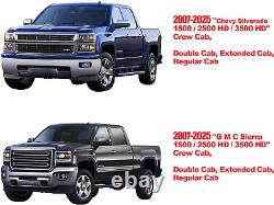 Seat Covers for Silverado Sierra Fit 2007-2024 2025 1500/2500/3500HD Crew Double