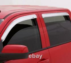 Side Window Deflector for 2014-2018 Fits Chevrolet Silverado 1500 Crew Cab Picku