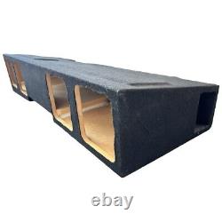 Silverado Sierra 14-18 Crew Cab Square Subwoofer Box Enclosure 4x8 Single Ported