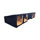 Silverado Sierra 14-18 Crew Cab Square Subwoofer Box Enclosure 4x8 Single Sealed