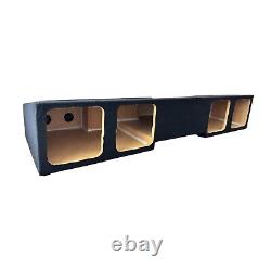 Silverado Sierra 14-18 Crew Cab Square Subwoofer Box Enclosure 4x8 Single Sealed