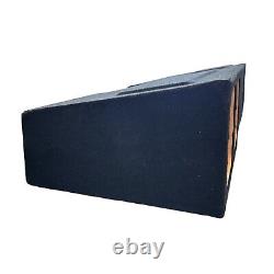 Silverado Sierra 14-18 Crew Cab Square Subwoofer Box Enclosure 4x8 Single Sealed