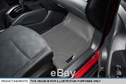 Smartliner Custom Fit Floor Mats Grey For 00-07 Silverado/Sierra SUV Crew Cab
