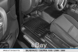 Smartliner Floor Mats 07-13 Silverado/Sierra 1500 / 07-14 2500/3500 Crew Cab
