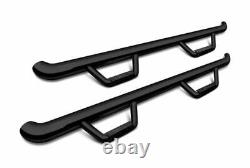 Smittybilt Nerf Step Bars-Gloss Black, 01-06 Silverado/Sierra HD Crew C01100CC