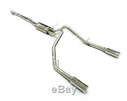 Stainless Catback Exhaust For 14-18 Silverado Sierra 1500 4.3L 5.3L By Maximizer