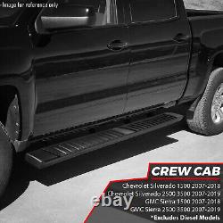 Step Bar Running Boards for 2007-2019 Silverado/Sierra 1500 2500 3500 Crew Cab