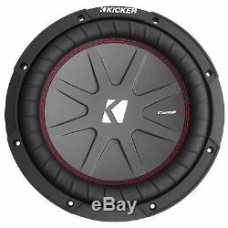 Sub Box+(2) Kicker 10 Subwoofers+Amp+For 07-13 GMC/Chevy Sierra/Silverado Crew