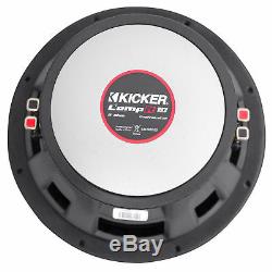 Sub Box+(2) Kicker 10 Subwoofers+Amp+For 07-13 GMC/Chevy Sierra/Silverado Crew