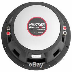 Sub Box+(2) Kicker 10 Subwoofers+Amp+For 07-13 GMC/Chevy Sierra/Silverado Crew