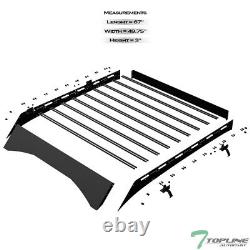 TLAPS For 14-18 Silverado/Sierra 1500 Crew Modular Window Frames Roof Basket Blk