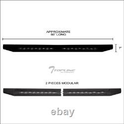 TLAPS For 2019-2024 Silverado/Sierra Crew 7 Modular Running Boards Textured Blk