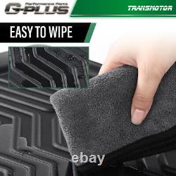 TPE Floor Mats Front/Rear Fit For 99-06 Chevy Silverado/GMC Sierra Crew Cab