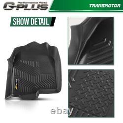 TPE Floor Mats Front/Rear Fit For 99-2006 Chevy Silverado/GMC Sierra Crew Cab
