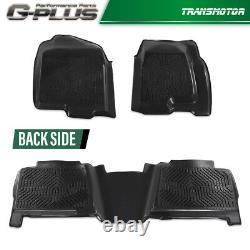 TPE Floor Mats Front/Rear Fit For 99-2006 Chevy Silverado/GMC Sierra Crew Cab