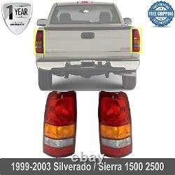 Tail Lamps Left Driver & Passenger Side For 1999-03 Silverado / Sierra 1500 2500