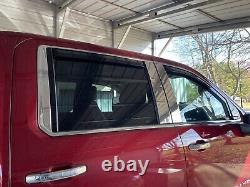 Tinted Window Visors Shield Fits 2019-2024 Silverado & Sierra 1500 Crew Cab