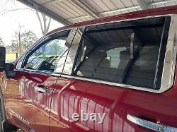 Tinted Window Visors Shield Fits 2019-2024 Silverado & Sierra 1500 Crew Cab