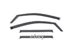 Tinted Window Visors Shield Fits 2019-2024 Silverado & Sierra 1500 Crew Cab