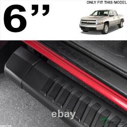 Topline For 07-18 Silverado/Sierra Crew 6 OE Aluminum Running Boards -Matte Blk