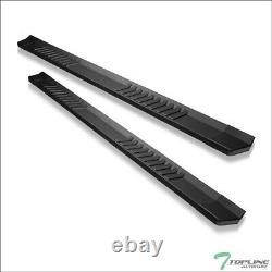 Topline For 07-18 Silverado/Sierra Crew 6 OE Aluminum Running Boards -Matte Blk