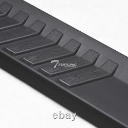 Topline For 07-18 Silverado/Sierra Crew 6 OE Aluminum Running Boards -Matte Blk