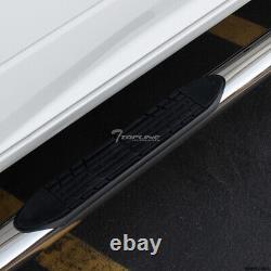 Topline For 2001-2014 Silverado/Sierra Crew 4 Oval Side Step Bars Stainless