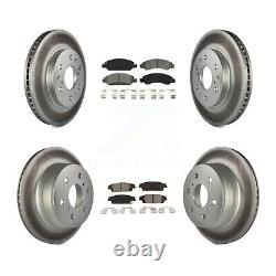 Transit Auto KGS-100573 Brake Disc and Pad Kit Front & Rear for Chevy GMC Yukon