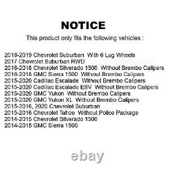 Transit Auto KGS-100573 Brake Disc and Pad Kit Front & Rear for Chevy GMC Yukon
