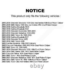 Transit Auto KGT-100593 Brake Disc and Pad Kit Front & Rear for Chevy Yukon GMC