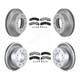 Transit Auto Kgt-102387 Brake Disc And Pad Kit Front & Rear For Chevy Chevrolet