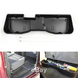 Under Seat Storage Box Black For 2007-2018 Chevy Silverado or Sierra CREW CAB US