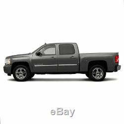 Upper Side Molding Trim for 09-13 Chevy Silverado Crew Cab Stainless Steel 4p