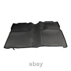WeatherTech 440660 2nd Row FloorLiner Black Fits 2007-2014 Silverado/Sierra Crew
