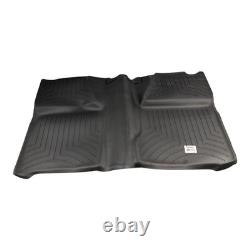 WeatherTech 440660 2nd Row FloorLiner Black Fits 2007-2014 Silverado/Sierra Crew