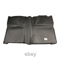 WeatherTech 440660 2nd Row FloorLiner Black Fits 2007-2014 Silverado/Sierra Crew