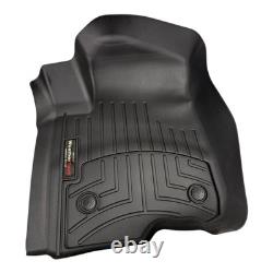 WeatherTech 4414361V Front FloorLiner Black Silverado/Sierra Crew Cab 2019-25