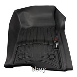WeatherTech 4414361 Front FloorLiner Black Fits 2019-2025 Silverado/Sierra Crew