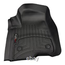 WeatherTech 4414361 Front FloorLiner Black Fits 2019-2025 Silverado/Sierra Crew