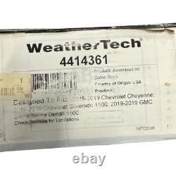 WeatherTech 4414361 Front FloorLiner Black Fits 2019-2025 Silverado/Sierra Crew