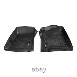 WeatherTech 445421 Front FloorLiner Black Fits 2014-18 Silverado/Sierra CrewithCab