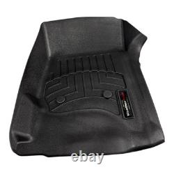 WeatherTech 445421 Front FloorLiner Black Fits 2014-18 Silverado/Sierra CrewithCab
