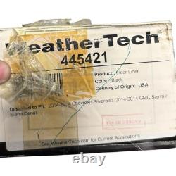 WeatherTech 445421 Front FloorLiner Black Fits 2014-18 Silverado/Sierra CrewithCab