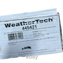 WeatherTech 445421 Front FloorLiner Black Fits 2014-2015 Silverado/Sierra Crew
