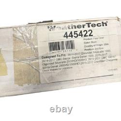 WeatherTech 445422 2nd Row FloorLiner Black Fits 2014-18 Silverado/Sierra Crew