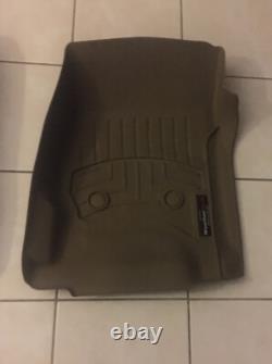 WeatherTech FloorLiner Mats for Silverado Sierra Crew Cab 3-Piece Set Tan 14-18