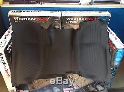 WeatherTech Floor Mat 3pc Black Set Fits Crew Cab 2014-2018 Silverado Sierra