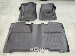 Weather Tech Floor Mats Liners Crew Cab Silverado Sierra Denali 1500 2500 3500