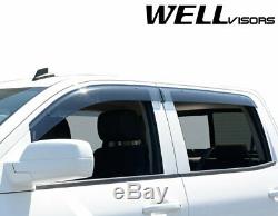 WellVisors Window Visors 14-18 Silverado Sierra Crew Cab Visors Deflectors